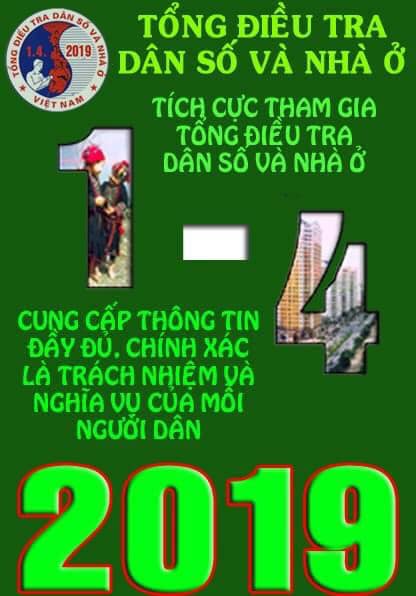 Hôm nay ngày 01/4/2019, Tổng điều tra dân số và nhà ở Việt Nam năm 2019