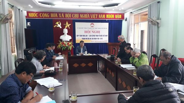 Ban Thường trực Ủy ban MTTQ Việt Nam thành phố tổ chức hội nghị nhân chứng góp ý Bản thảo lần 1, Lịch sử Mặt trận Tổ quốc Việt Nam thành phố Hội An, giai đoạn (1930-2015).