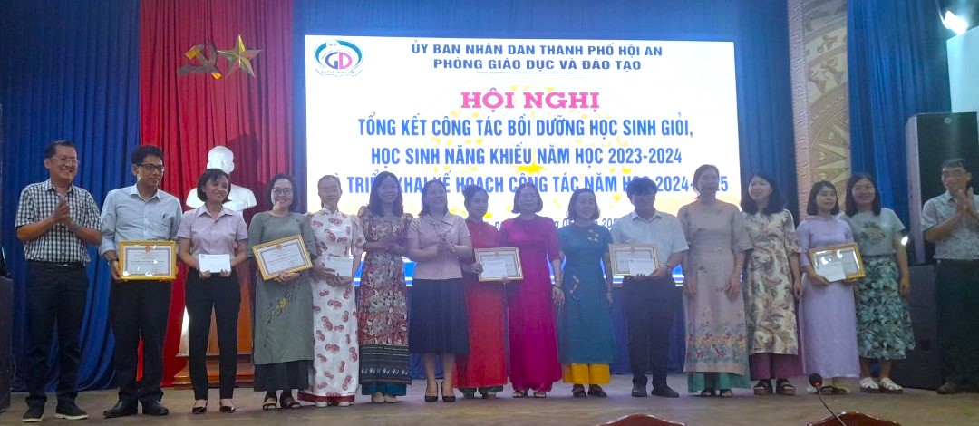 Phòng GD&ĐT TP. Hội An: Tổng kết bồi dưỡng học sinh giỏi, học sinh năng khiếu năm học 2023-2024